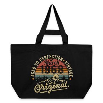 März 1968 - Recycelte Shopping Bag von Stanley/Stella - Schwarz - Vorne