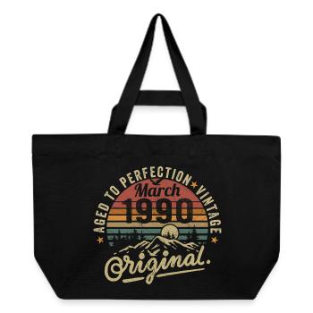März 1990 - Recycelte Shopping Bag von Stanley/Stella - Schwarz - Vorne