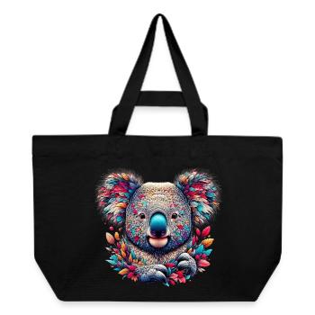 Koala - Recycelte Shopping Bag von Stanley/Stella - Schwarz - Vorne