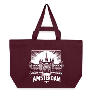 Design de chemise cool d’AMSTERDAM - Cabas recyclé Stanley/Stella - bordeaux - Devant