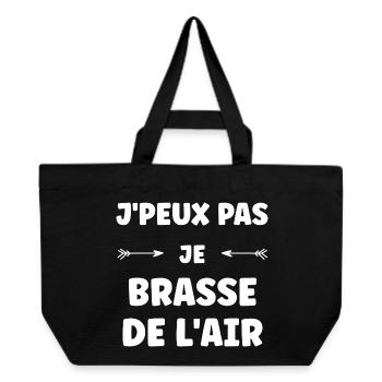 I can't, I stir up air - Recycled Shopping Bag Stanley/Stella - black - Front