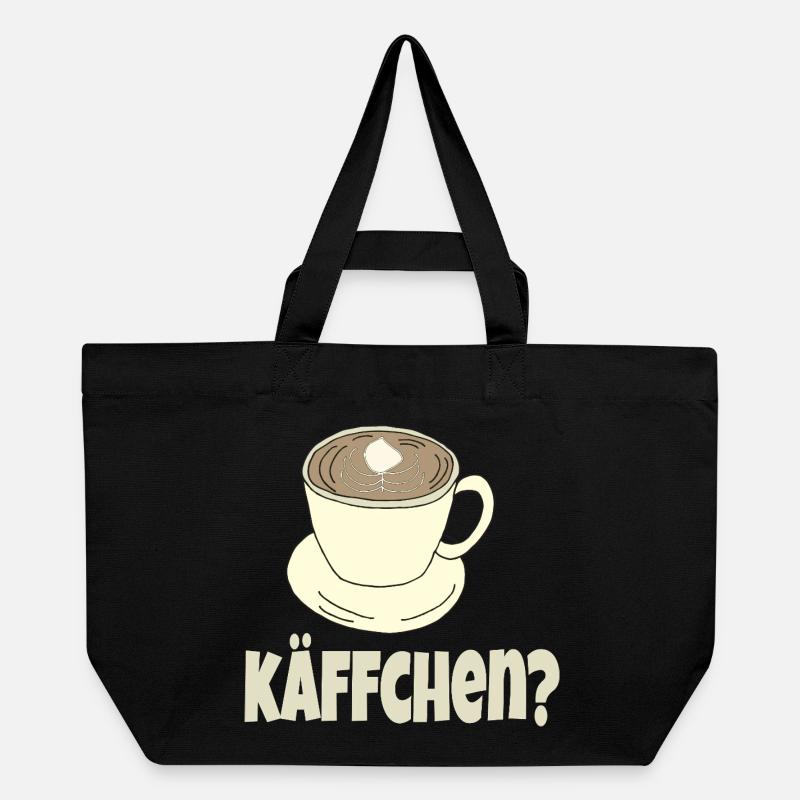 kaffeetasse kaeffchen - Recycelte Shopping Bag von Stanley/Stella - Schwarz