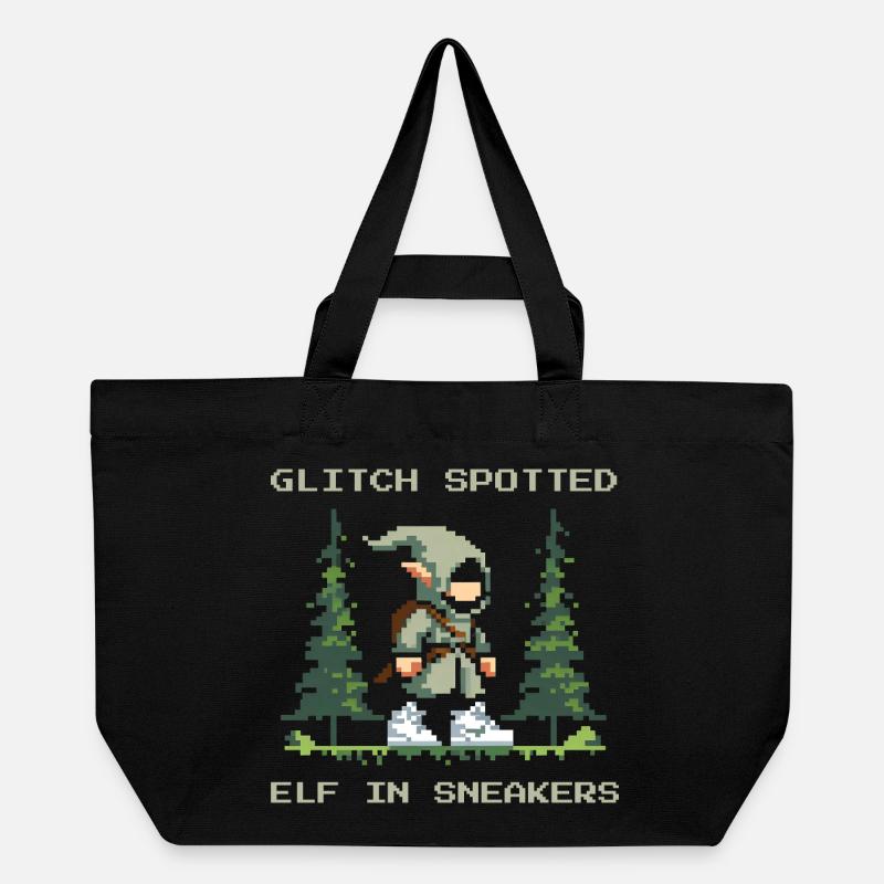 Bug découvert : Elfe avec des baskets | Glitch de GN - Cabas recyclé Stanley/Stella - noir