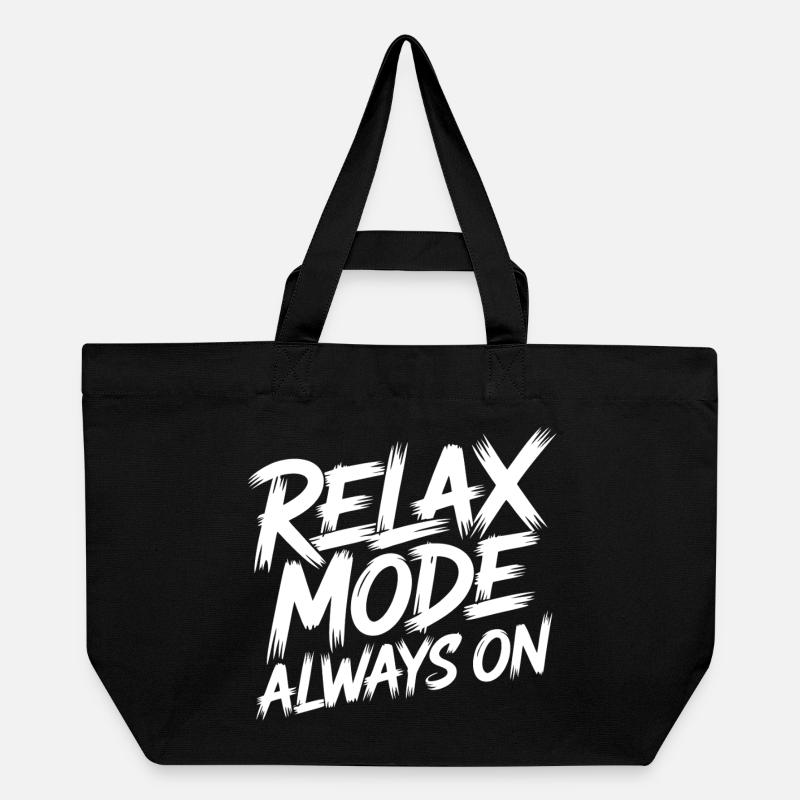 Relax mode always on - Recycled Shopping Bag Stanley/Stella - black