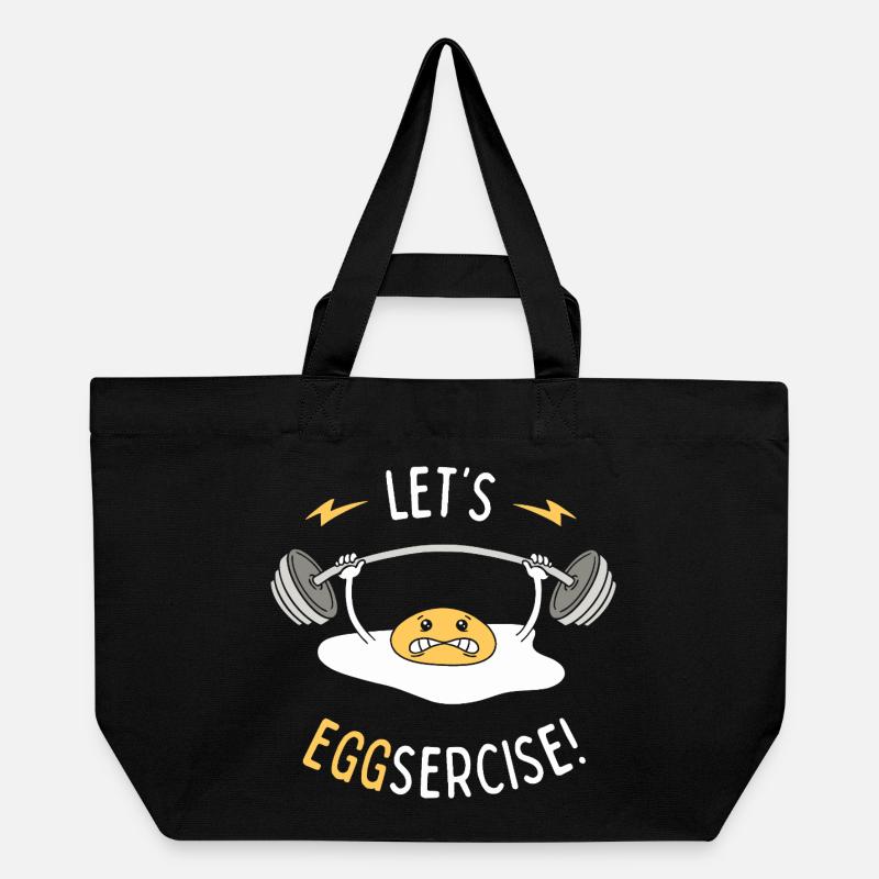 On va faire du Eggsercise ! - Cabas recyclé Stanley/Stella - noir