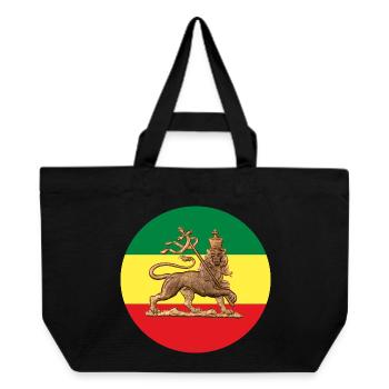 Lion of Judah Rasta Reggae Roots Jah Rastafari - Recycelte Shopping Bag von Stanley/Stella - Schwarz - Vorne
