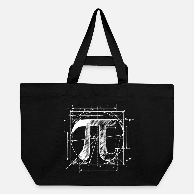 Pi Sketch Math - Recycled Shopping Bag Stanley/Stella - black