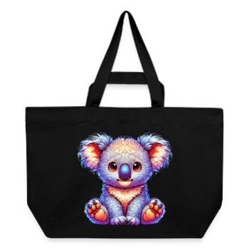 Koala - Recycelte Shopping Bag von Stanley/Stella - Schwarz - Vorne