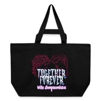 Love and compromise - Romantic collection for couples - Recycled Shopping Bag Stanley/Stella - black - Front