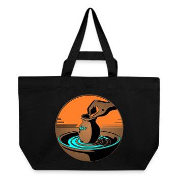 Zen Pottery Master - Blue Edition - Recycled Shopping Bag Stanley/Stella - black - Front