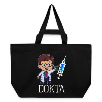 Doktor Arzt Lustig Facharzt Assistenzarzt Beruf - Recycelte Shopping Bag von Stanley/Stella - Schwarz - Vorne