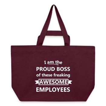 Chef - Recycelte Shopping Bag von Stanley/Stella - Burgunderrot - Vorne