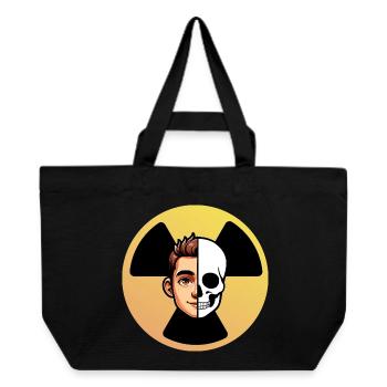 Logo Radioactive Face Skeleton Humor Radiology - Recycled Shopping Bag Stanley/Stella - black - Front