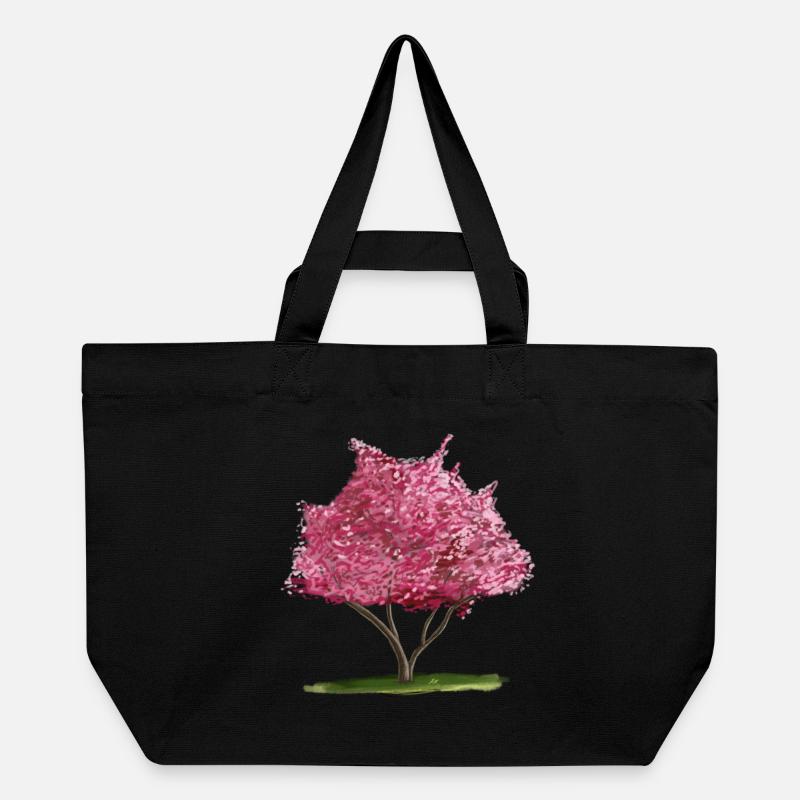 Cerisier Sakura Rose Arbre Floral - Cabas recyclé Stanley/Stella - noir