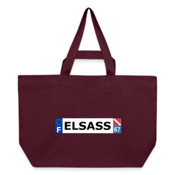 Elsass - Recycelte Shopping Bag von Stanley/Stella - Burgunderrot - Vorne