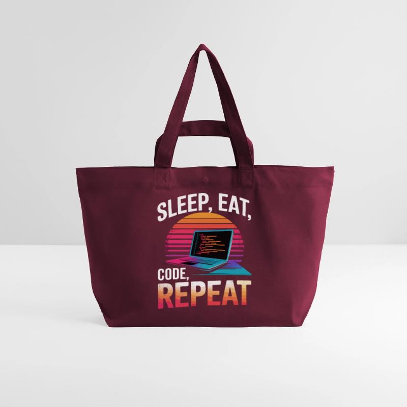 Sleep Eat Code Repeat Gift Programmeur Développeur Cabas recyclé Stanley/Stella