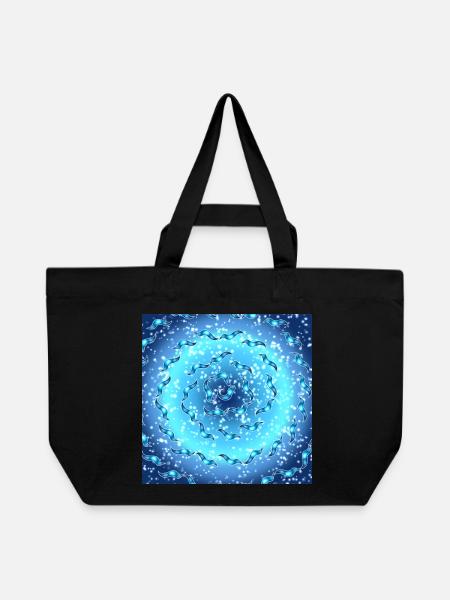 Meeres-Galaxie - Recycelte Shopping Bag von Stanley/Stella - Schwarz