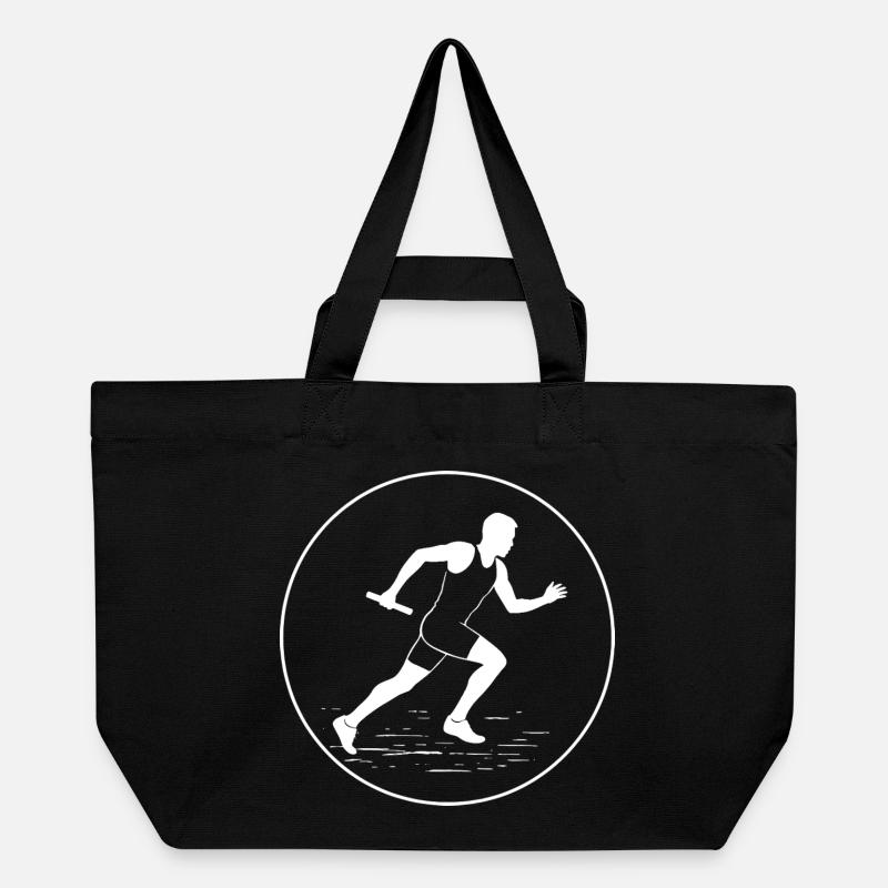 Stabübergabe im Sprint - Recycelte Shopping Bag von Stanley/Stella - Schwarz