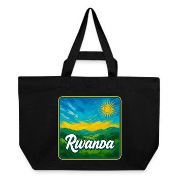 Ruanda – Die grüne Schönheit Afrikas - Recycelte Shopping Bag von Stanley/Stella - Schwarz - Vorne