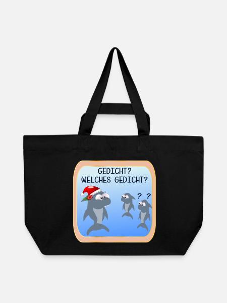 WEIHNACHTEN TRADITION - Recycelte Shopping Bag von Stanley/Stella - Schwarz