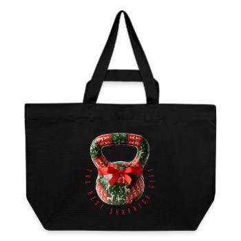 Kettlebell -- Le meilleur cadeau de surprise - Cabas recyclé Stanley/Stella - noir - Devant