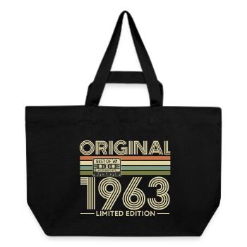 Original 1963 Limited Edition Vintage - Recycled Shopping Bag Stanley/Stella - black - Front