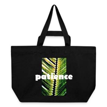 patience - Recycled Shopping Bag Stanley/Stella - black - Front
