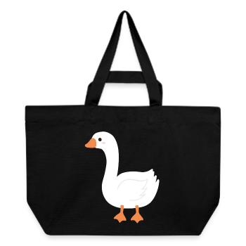 Bec d’Orange de dessin animé Oie - Cabas recyclé Stanley/Stella - noir - Devant
