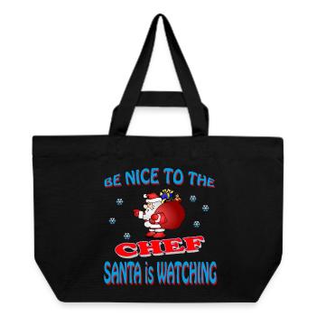CHEF DU PÈRE NOËL - Cabas recyclé Stanley/Stella - noir - Devant