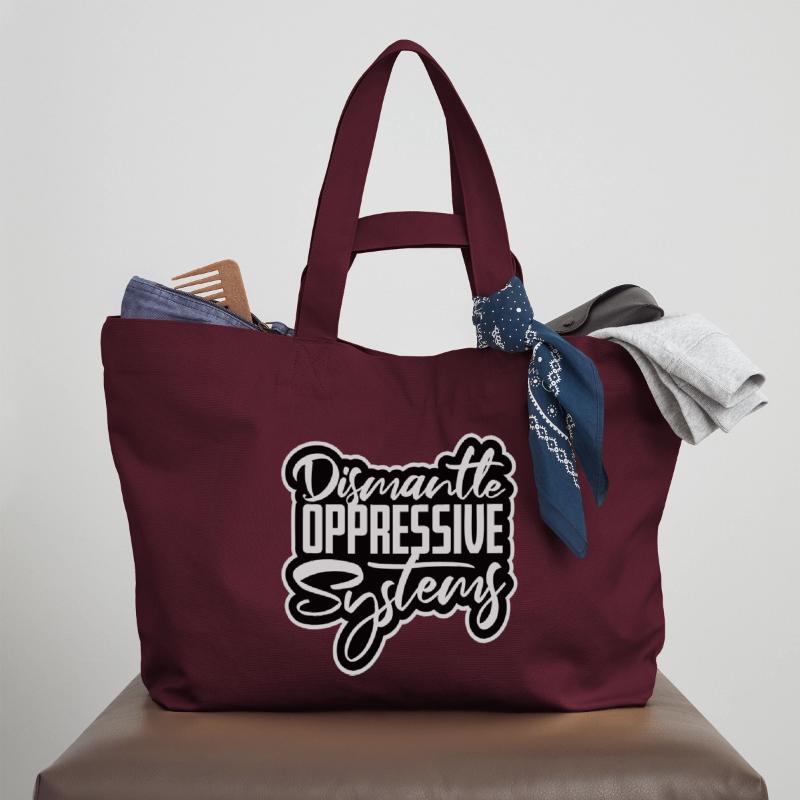 Dismantle Oppressive Systems Activism Statement Recycled Shopping Bag Stanley/Stella