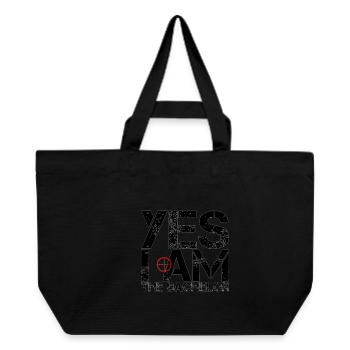 Yes I am the Bachelor Letter Design - Cabas recyclé Stanley/Stella - noir - Devant