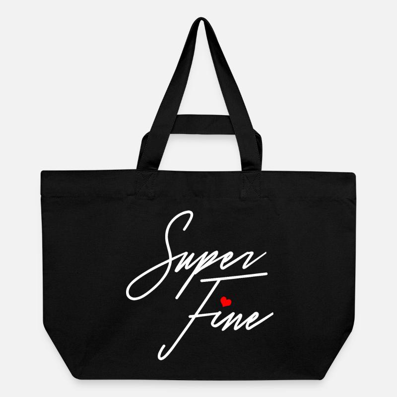 Super feines Mädchen oder Mutter selbstbewusste Frauen Empowerment - Recycelte Shopping Bag von Stanley/Stella - Schwarz