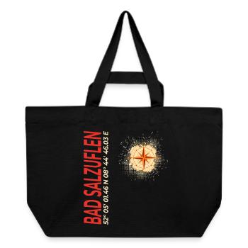 Bad Salzuflen - Recycelte Shopping Bag von Stanley/Stella - Schwarz - Vorne