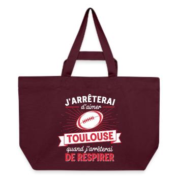 Supporter Rugby Humour Toulouse - Cabas recyclé Stanley/Stella - bordeaux - Devant