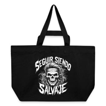 Remain Wild Skull - Recycled Shopping Bag Stanley/Stella - black - Front