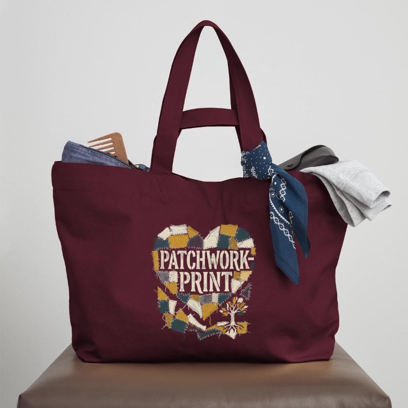 Impression patchwork Cabas recyclé Stanley/Stella