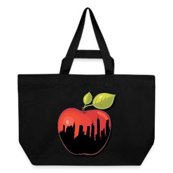 BIG APPLE NY New York cadeau de pomme - Cabas recyclé Stanley/Stella - noir - Devant