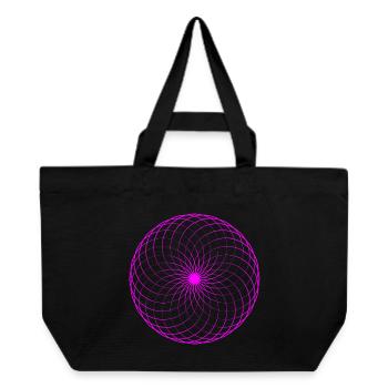 Neonspirale Netz Torus - Recycelte Shopping Bag von Stanley/Stella - Schwarz - Vorne