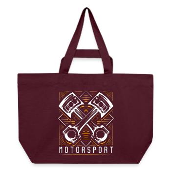 Motorsport - Tuning - Automechaniker - Recycelte Shopping Bag von Stanley/Stella - Burgunderrot - Vorne