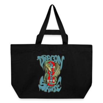 Raie dragon - Cabas recyclé Stanley/Stella - noir - Devant