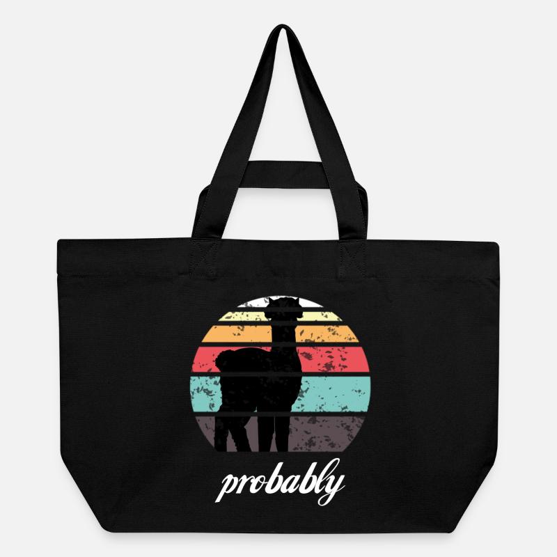 Alpaka - Recycelte Shopping Bag von Stanley/Stella - Schwarz