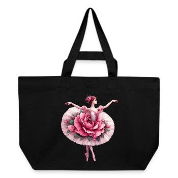 Balletttänzerin mit Tutu - Recycelte Shopping Bag von Stanley/Stella - Schwarz - Vorne