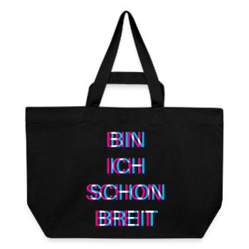 Hardtekk Tekk - Recycelte Shopping Bag von Stanley/Stella - Schwarz - Vorne