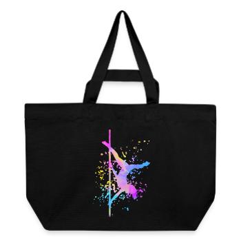 Pole Dance Fitness Couleur Splash Pole Dance - Cabas recyclé Stanley/Stella - noir - Devant