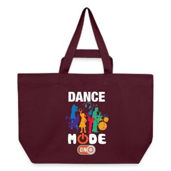 Funny Dance Mode On - Recycled Shopping Bag Stanley/Stella - burgundy - Front