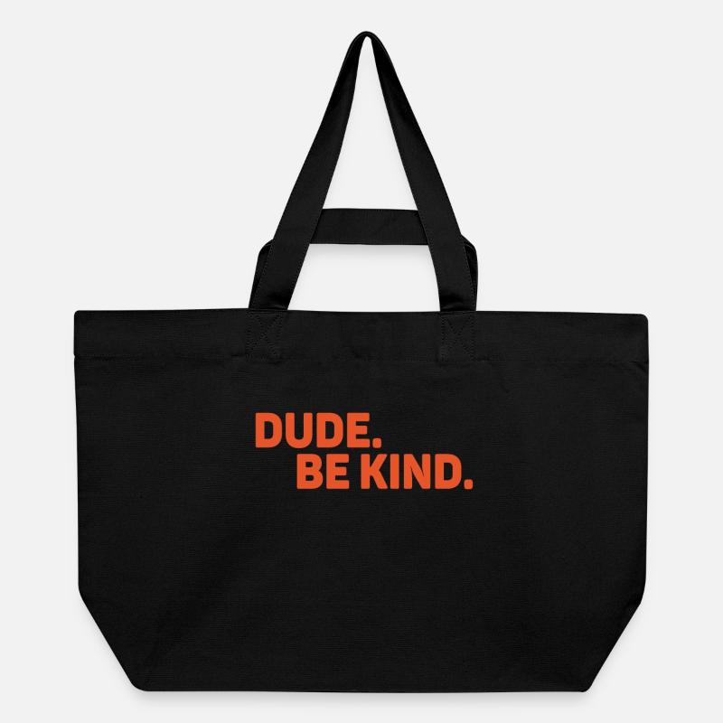 Dude Be Kind No Bullying - Cabas recyclé Stanley/Stella - noir