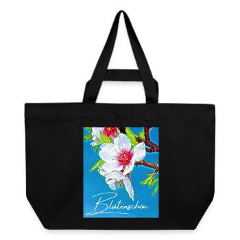 Blütenschön - Wortschätze - vergessene Wörter - Recycelte Shopping Bag von Stanley/Stella - Schwarz - Vorne