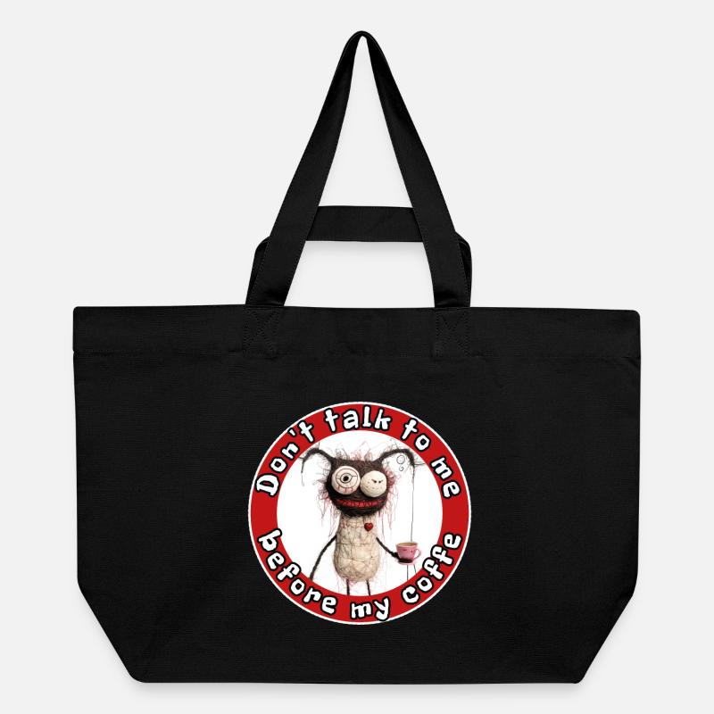 Si vous vous transformez en monstre sans café, prenez-le - Cabas recyclé Stanley/Stella - noir