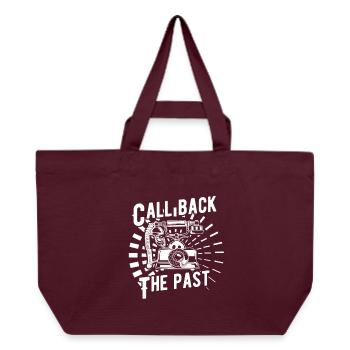 Bringing back the past - Recycled Shopping Bag Stanley/Stella - burgundy - Front