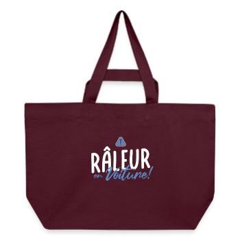 RALEUR en voiture - Pour ceux qui ralent au volant - Cabas recyclé Stanley/Stella - bordeaux - Devant